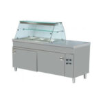Bain marie 3 GN 1:1 dulap cald si spatiu casa