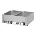 Bain marie cu 2 bazine GN 1:1 + robinet scurgere