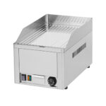 Gratar electric de banc simplu striat cromat