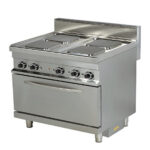 Masina de gatit electrica cu 4 plite patrate si cuptor