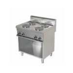 Masina de gatit electrica cu 4 plite patrate si suport horeca