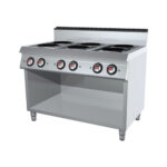Masina de gatit electrica cu 6 plite patrate si suport horeca