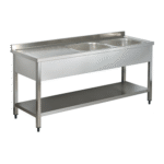 Spalator inox 2 cuve dreapta si picurator