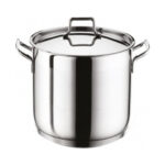 oala inox cu capac adancime mare