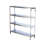 rastel cu 4 rafturi perforate