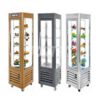 vitrina verticala cu 5 polite rotative..