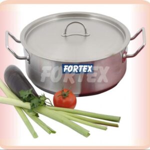 Oala inox cu capac 40Lt adancime mica - imagine 1